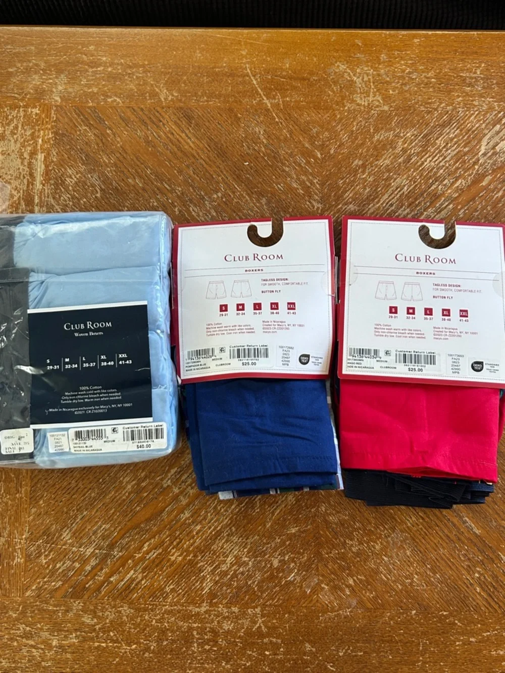 Club Room Boxers - 8 Piece Lot size medium